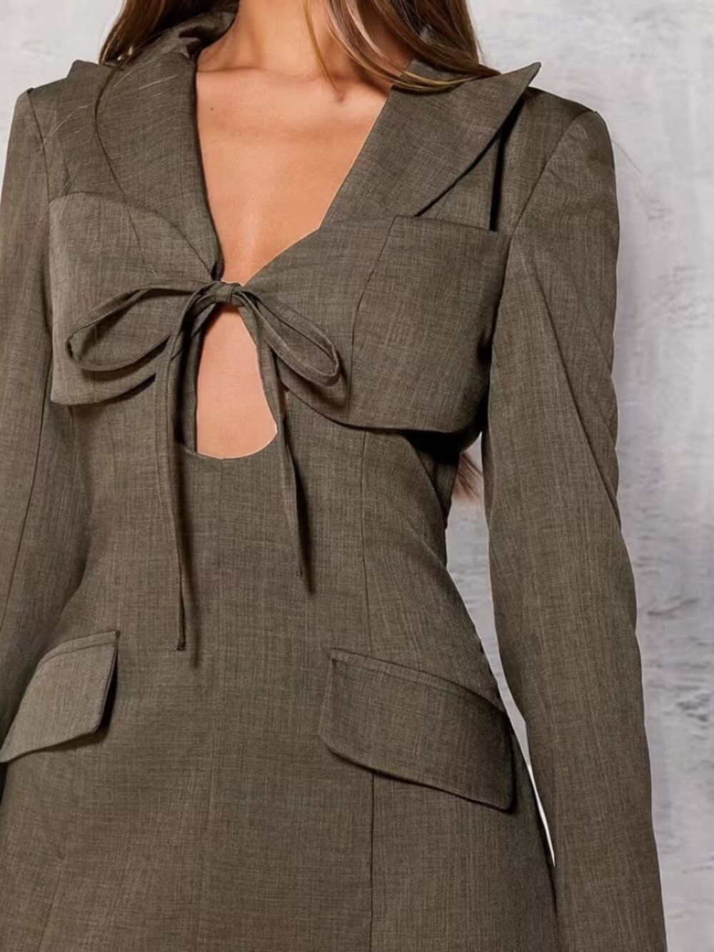 Bow Cutout Blazer Dress TEMPORARILY UNAVAILABLE DO NOT PURCHASE